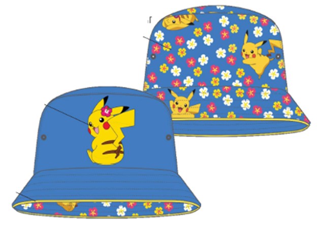 Pokémon Girls Pikachu Reversible Bucket Hat