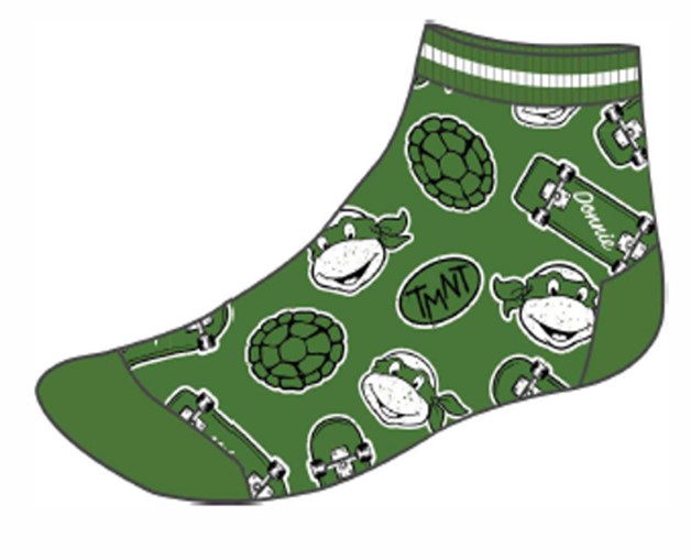 Chaussettes vertes pour garçon Teenage Mutant Ninja Turtles