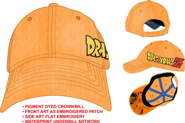 Dragon Ball Z Cap with Logo Embroidery