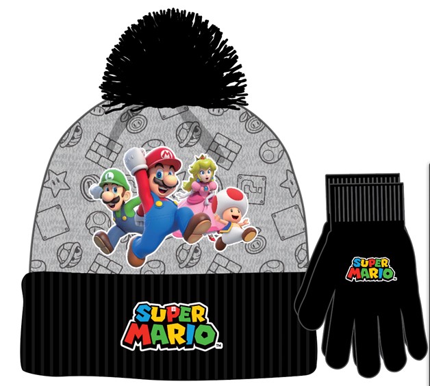 Super Mario Bros: Chapeau et gants pour enfants