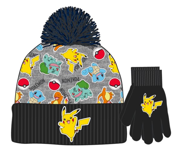 Pokémon Kids Hat & Gloves Set