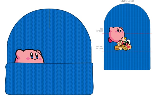 Kirby Peekaboo Blue Beanie