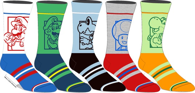 Chaussettes Super Mario - paquet de 5