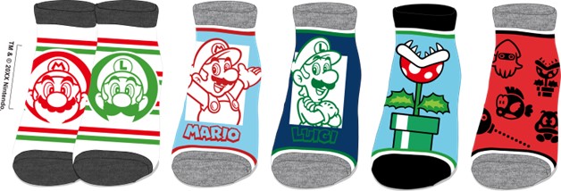 Chaussettes de cheville Super Mario pour femmes - paquet de 5