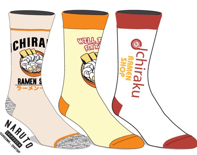 Naruto - Ramen Socks, 3 pack