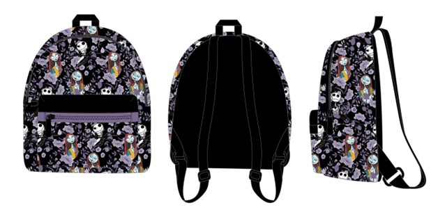 The Nightmare Before Christmas: Jack & Sally Black Mini Backpack
