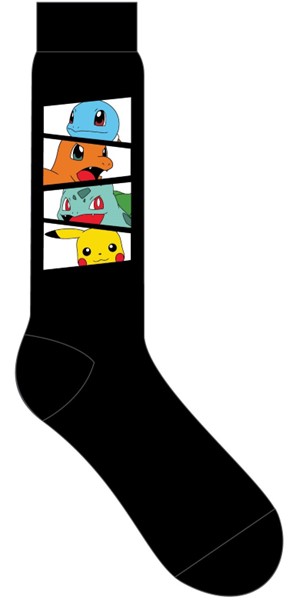 Starter Pokemon Noir Chaussettes Homme