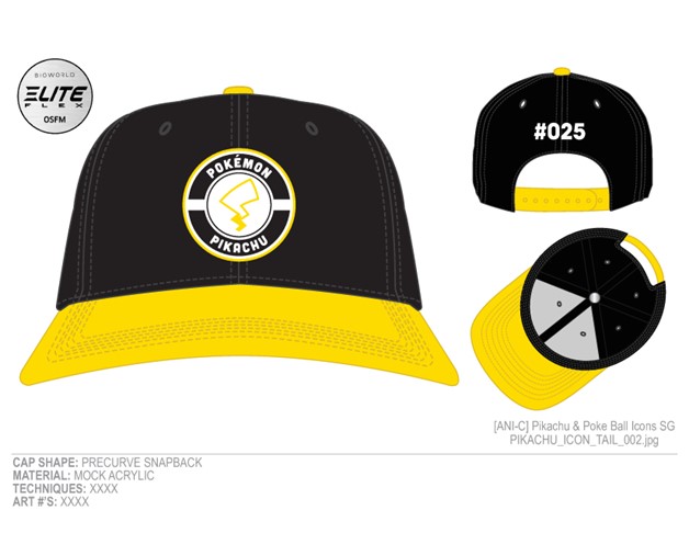 Pokémon: Pikachu & Pokeball Icon Snapback