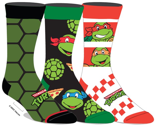 Teenage Mutant Ninja Turtles Socks - Gift Box, 3 Pack