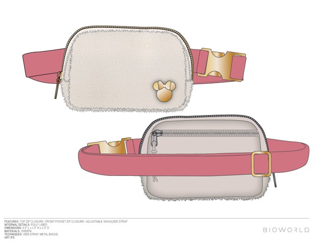 Minnie Mouse Sharpa Belt Bag