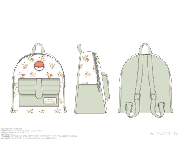 Pokémon: Pikachu & Pokeball Mini sac à dos - Sage