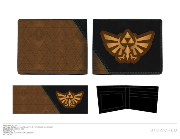 Portefeuille Zelda Hylian Logo Vert