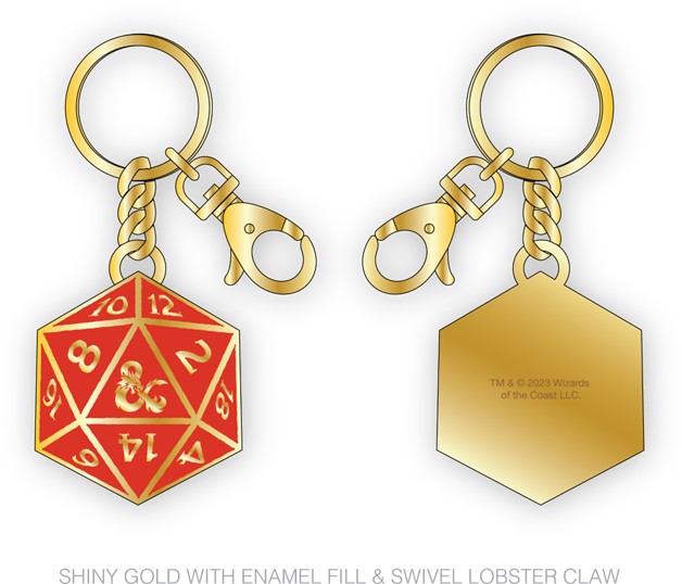Dungeons & Dragons 20 Sided Die Keychain