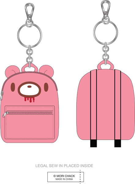 Gloomy Bear Pink Backpack Keychain