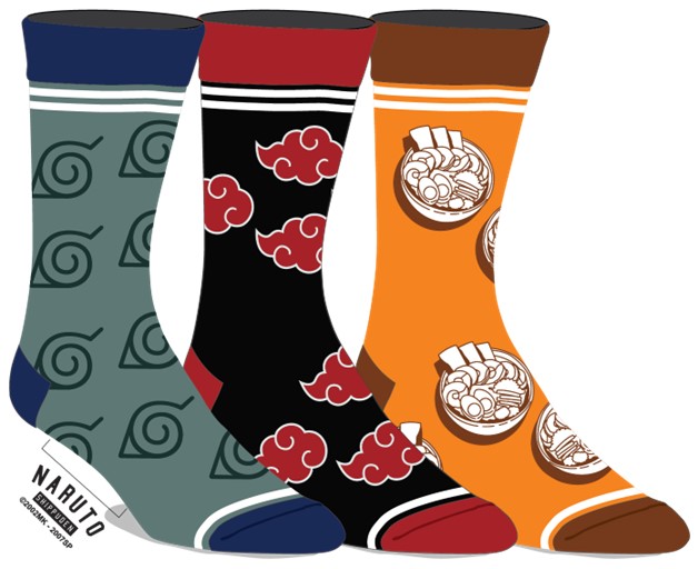 Naruto Socks 3 pairs