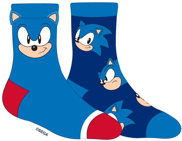 Chaussettes Sonic The Hedgehog pour garçons - Lot de 2