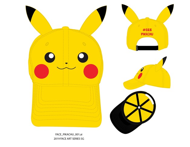 Pikachu Yellow Cap with 3D Ears