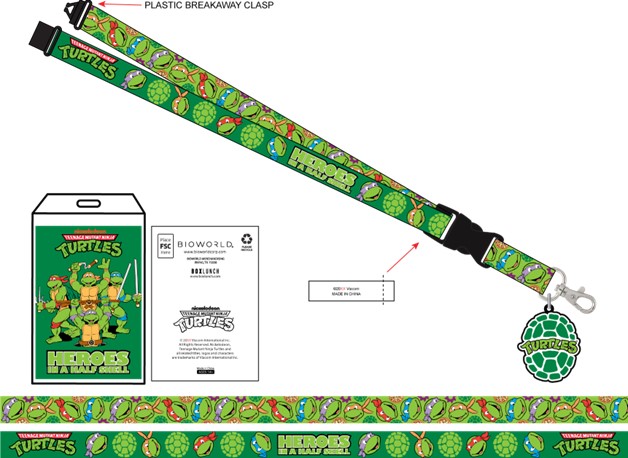 Teenage Mutant Ninja Turtles - Heroes in a Half Shell Lanyard