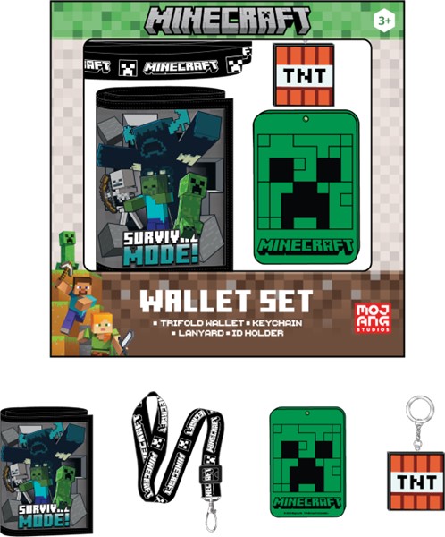 Minecraft Wallet Set