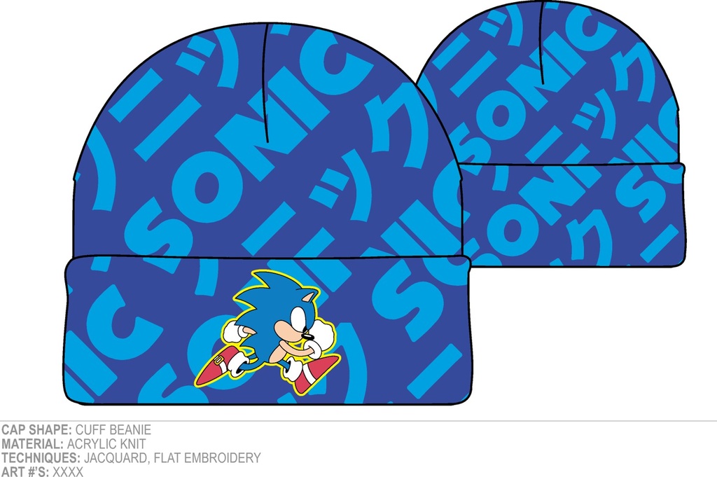 Sonic The Hedgehog AOP Beanie