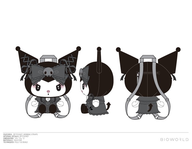 Sanrio Kuromi Plush Backpack