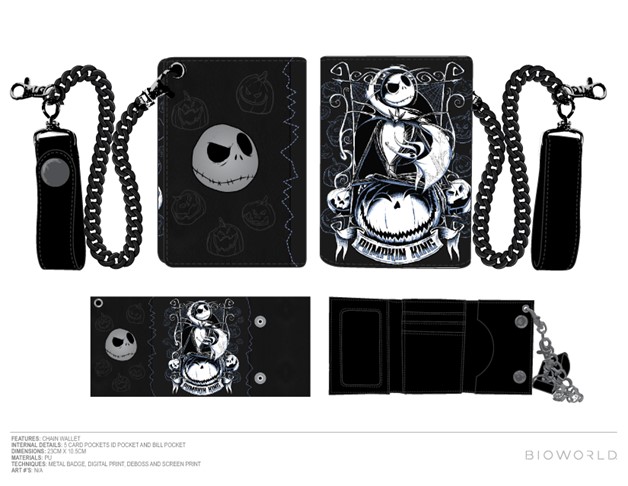 The Nightmare Before Christmas: Jack Wallet with Chain