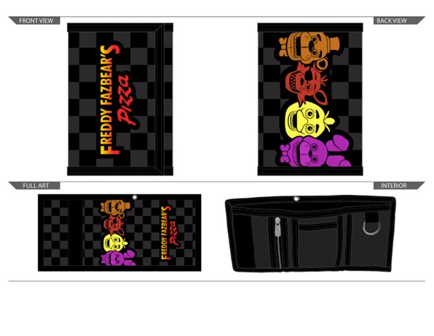 Friday Night at Freddy's Velcro Wallet