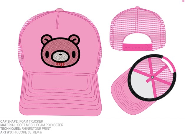 Casquette rose Gloomy Bear