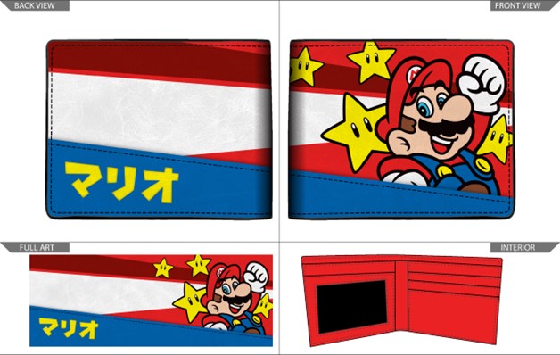 Super Mario with Stars Bifold Wallet