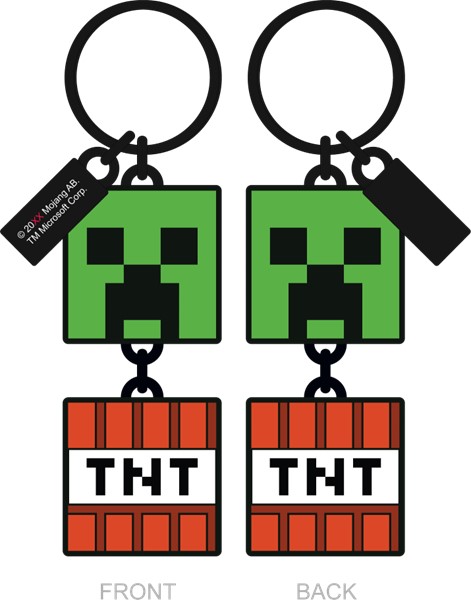 Minecraft: Creeper TNT Keychain