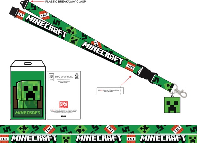 Minecraft Creeper Lanyard