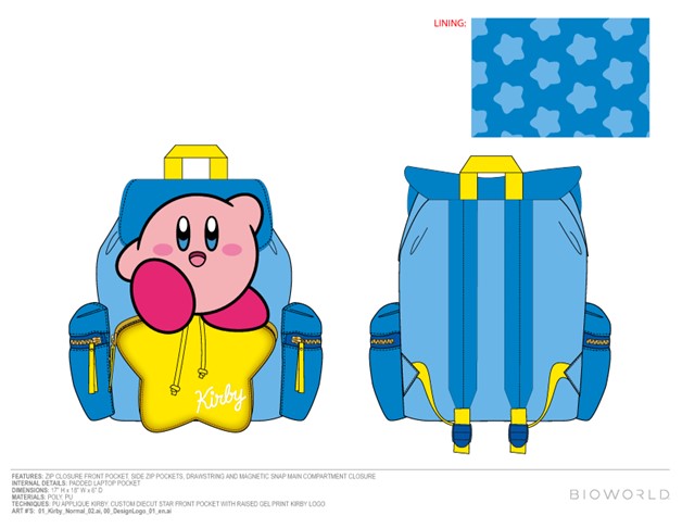 Kirby Blue Backpack