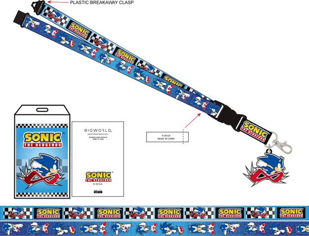 Sonic the Hedgehog Blue Lanyard