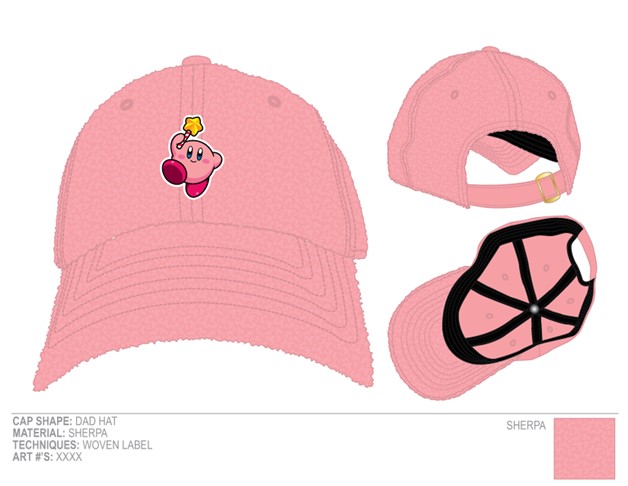 Casquette Sharpa rose Kirby