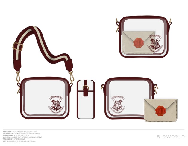 Sac transparent Harry Potter avec porte-monnaie