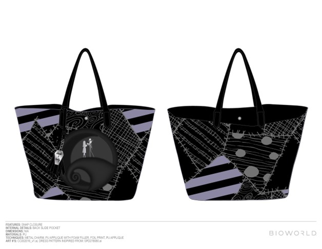 The Nightmare Before Christmas Black Tote Bag