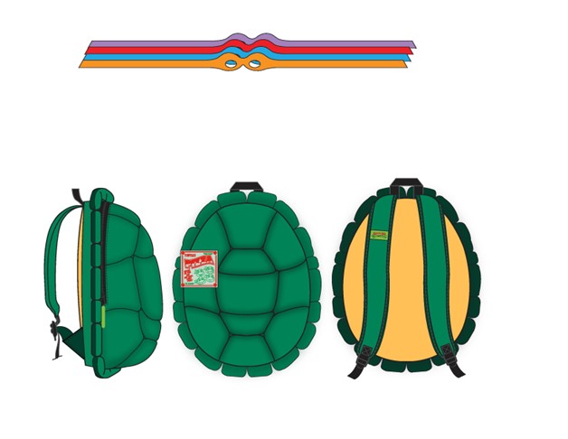 Teenage Mutant Ninja Turtles: Sac à dos 3D Shell