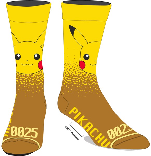 Chaussettes Pikachu jaunes