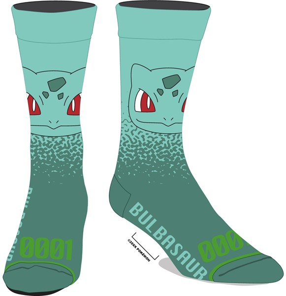 Pokémon: Bulbasaur Green Socks