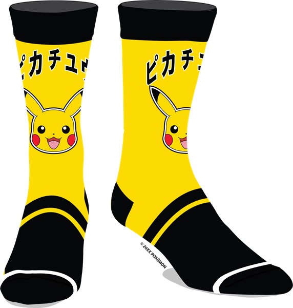 Pikachu Black & Yellow Socks