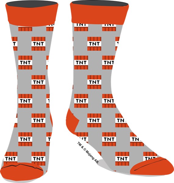 Minecraft TNT Socks
