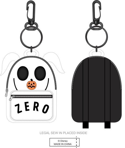 The Nightmare Before Christmas: Zero Backpack Keychain