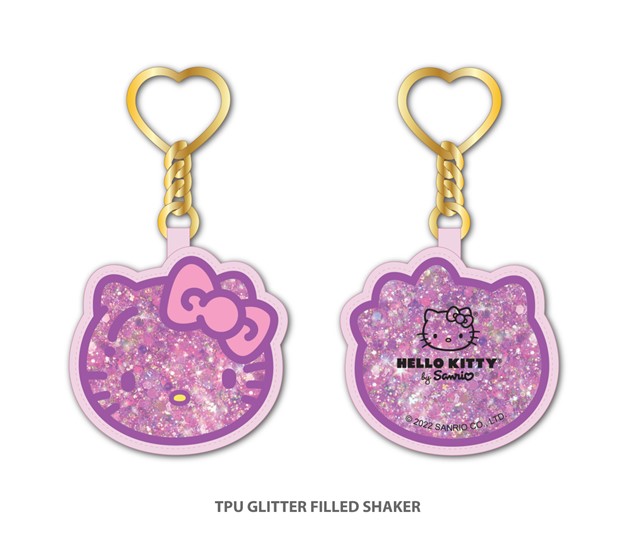 Hello Kitty Glitter Keychain