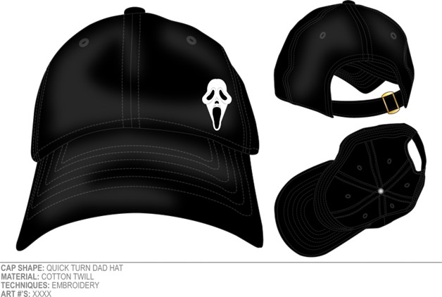 Casquette noire Ghostface