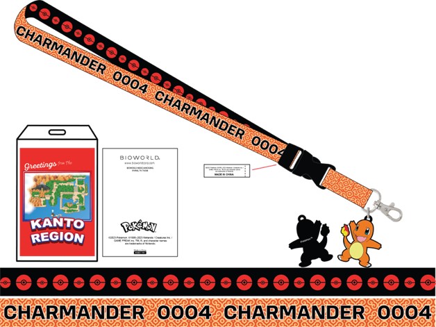 Pokémon Charmander Lanyard with Charm