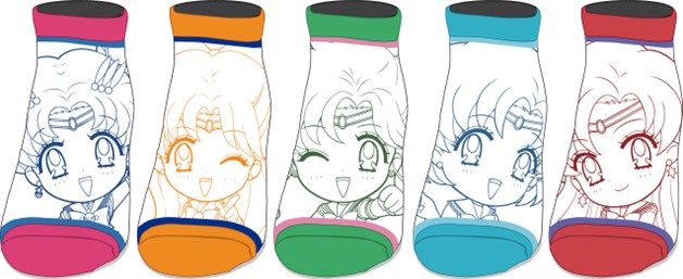 Sailor Moon Ankle Socks 5 pairs