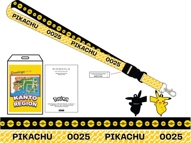 Pokémon Pikachu Lanyard with Charm