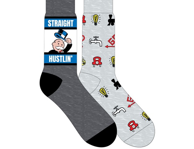Monopoly Crew Socks 2 Pack