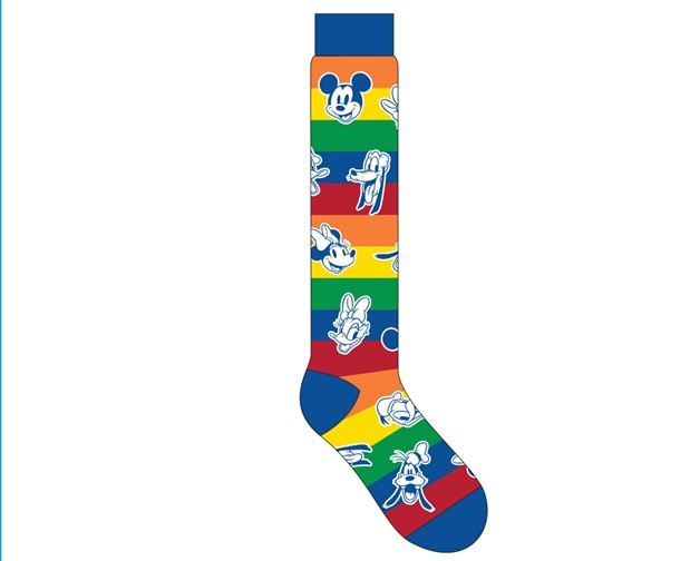 Mickey Rainbow Knee High Socks