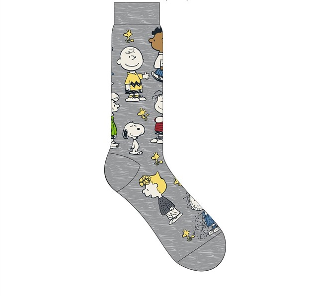 Chaussettes grises Peanuts